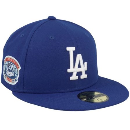 New Era - MLB Blå fitted Keps - Los Angeles Dodgers Ice Blue Undervisor 59FIFTY Royal Fitted @ Hatstore