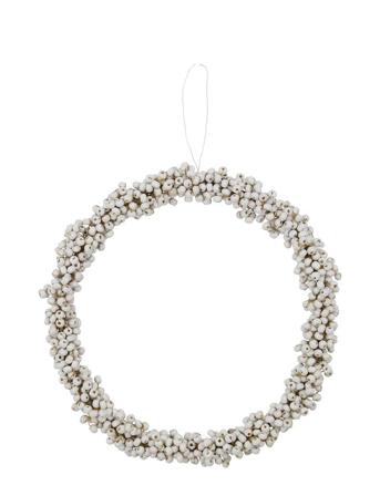 House Doctor Wreath, Hdwinter, White Vit