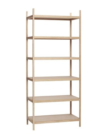 Hübsch Library Shelf Unit Large Natural - ONE SIZE