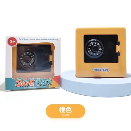 Mini Safe Piggy Innskudd Bank Husholdning Seddel Lås Passord Penger boks