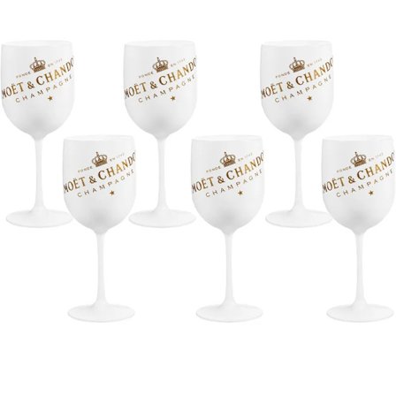 500 ml Moet Champagne-fløyter i glassplast akryl Champagne-glass vinglass