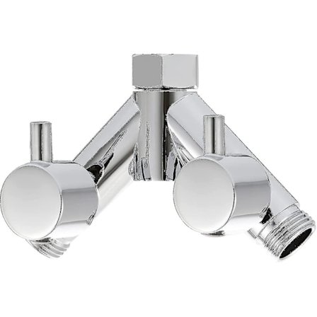 Messing Dusj Diverterventil Avstengningsventil 2-veis Y-type Diverter 1/2 tommer For Dusjslange og Dusjhode Krombelagt