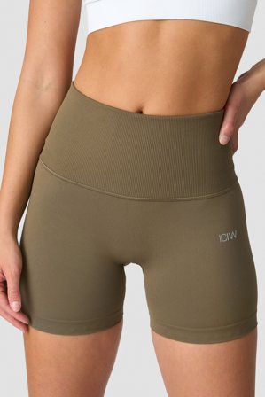 ICANIWILL - Define Seamless Pocket Shorts Wmn Dark Sand - Dame - ICIW