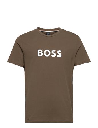 T-Shirt Rn Underwear Night & Loungewear Pyjama Tops Grøn BOSS