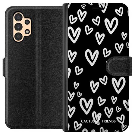 Yhteensopiva Lompakkokotelo Samsung Samsung Galaxy A13 Cactus and Friends - Handdrawn Love Chaos