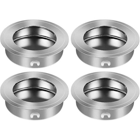 4 stk. Forsænkede Trækgreb Flush Dørgreb Rustfrit Stål Køkken Skab