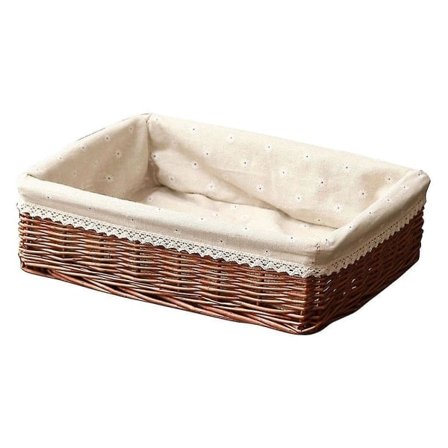 Handmade Woven Storage Basket Bread Basket Fruit Basket Serving Baskets For Home Kitchen Desk
