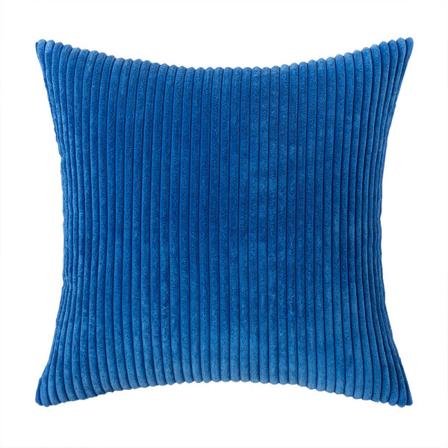 Mjukt case Örngott Nordic Solid Color Manchester Vertical Stripes Cover utan kärna Sapphire Blue 45*45cm