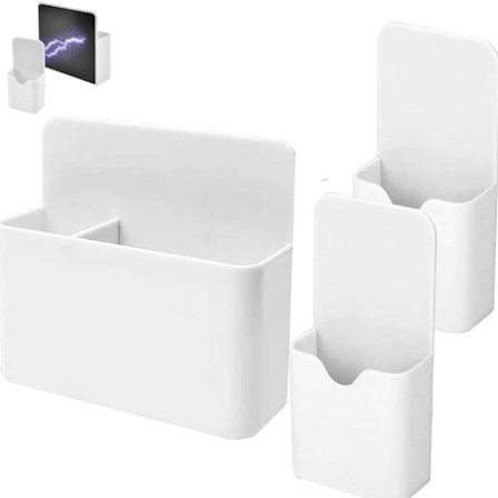 ING 3 Magnetiske Penneholdere - To Størrelser - Til Whiteboards, Letvægts Penneholdere Egnet til Hjemmet, Kontoret og Skolen