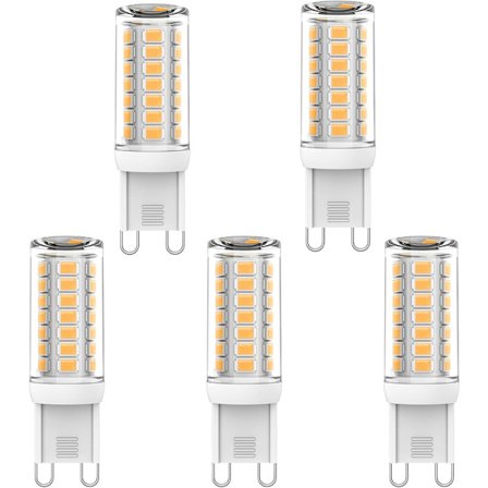 G9 LED-pærer 3W – Hvitt lys – 5 stk.