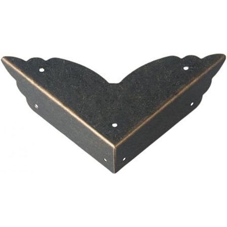 4 stk. hjørnebeskyttere, møbelhjørnebeskyttere, sikkerhedshjørnebeskyttere i metal, babysikre hjørner, bordhjørner