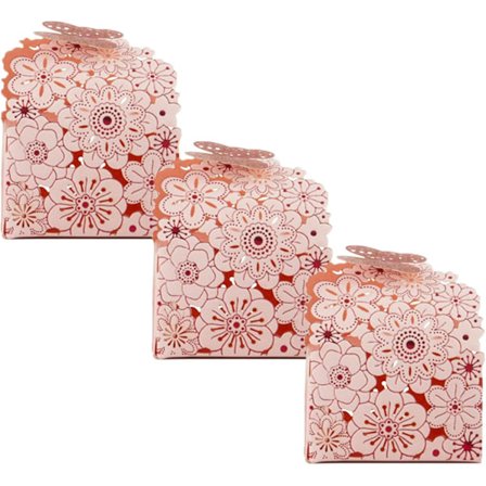 50 stk. hule papir slikæsker, søde bryllupsgaveæsker, sommerfuglemønstrede festgaveposer, lille størrelse