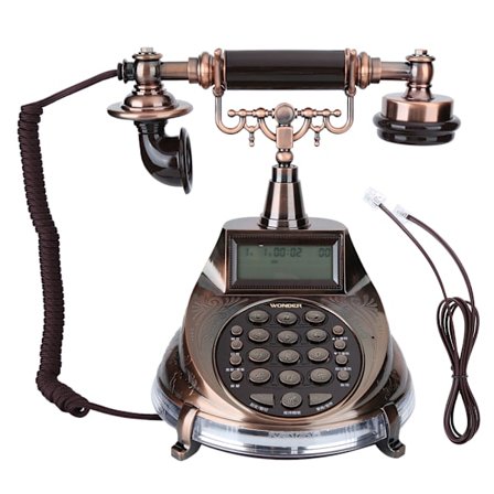 Europeisk stil Retro Fashion Caller ID Fast telefon Familj Villa Vintage Telefon