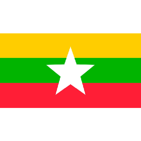 Myanmar flagg Myanmar