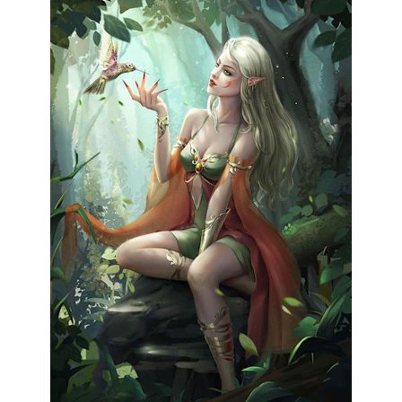 30x40cm Aikuisten ja Lasten 5D DIY Timanttimaalaussetti - Blondi Elf