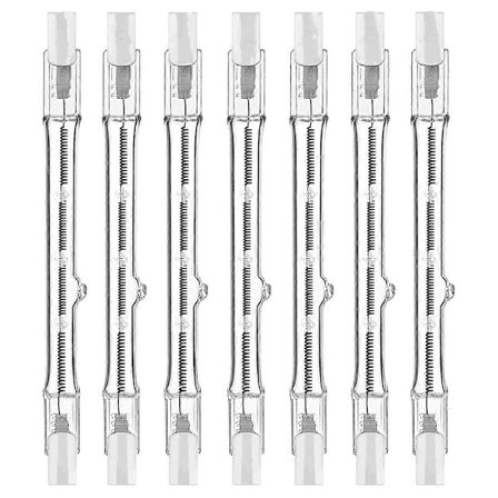 7-pack R7s halogenlampor 118 mm dimbara 230 V linjära ljusrör [JSR]