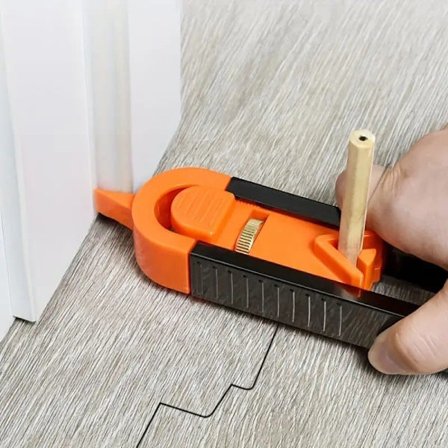 Konturmåler for trearbeid – Justerbar linjal for uregelmessige former og nøyaktig måling