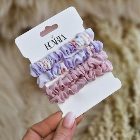 4-pack Scrunchies Hårsnoddar Hårband Håraccessoar - Flerfärgad multifärg
