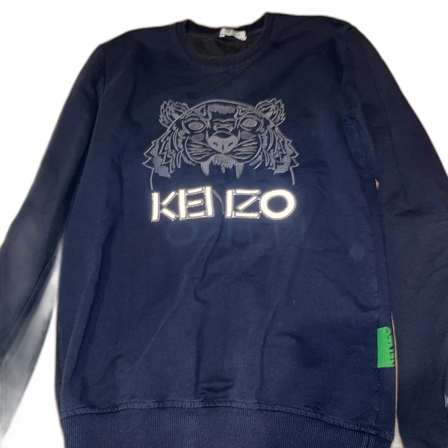 Mörkblå Kenzo sweatshirt med tiger