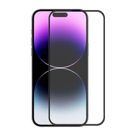 Skärmskydd iPhone 15 Ultra - 3D Härdat Glas Svart (miljö)