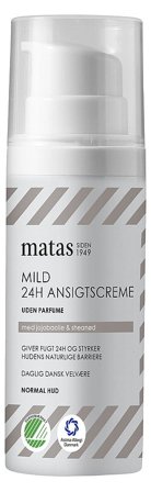 3 for 2 - Matas Striber Mild 24H Ansigtscreme til Normal Hud Uden Parfume 50 ml, Skincare, Ansigtspleje, Dagcreme