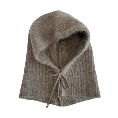 Unisex Balaclava for utendørsaktivitet Lue med halsvarmer Lue Pullover Unisex Lue Vevet Skull Caps 2000-talls mintgrønn