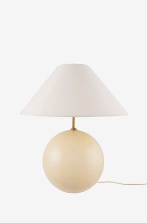 Globen Lighting - Bordslampa Iris 35 Butter gul - Beige - Bordslampor - Från Homeroom