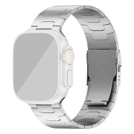 Apple Watch 42/44/45/46/49 mm Klockarmband Metall Silver