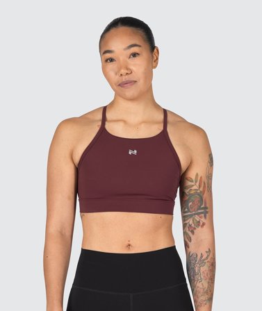 Training Sports Bra | Gymnation wine red / L