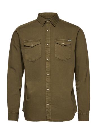 Jjesheridan Shirt L/S Noos Skjorta Casual Grön Jack & J S