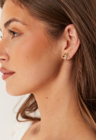 LILY AND ROSE Petite Eponine Stud Earrings Gold Klær