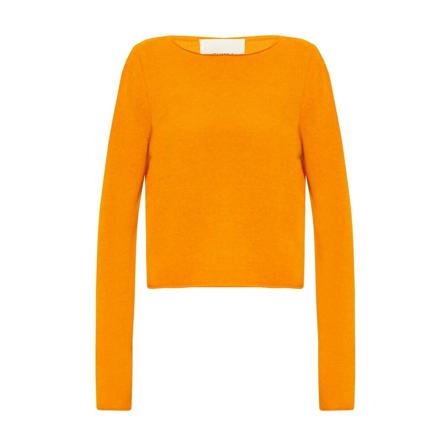 Lisa Yang, Round-neck Knitwear Oranje, Dames, Maat:S
