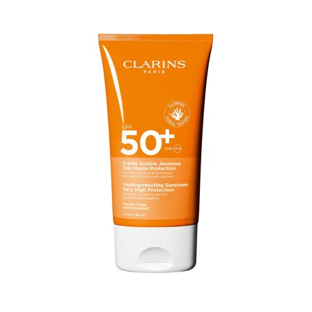 Clarins Crema Solare Giovinezza SPF50+ 150ml - Crema solare corpo alta prot.