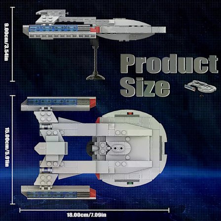 Star Spaceship Enterprise NCC-1701 Rakennuspalikkasarja, Spaceship World Creative -rakennussarja lapsille ja aikuisille (219 kpl) {YFL}
