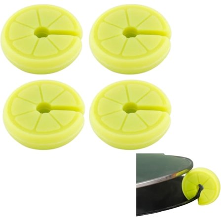 4 stk. Grydelågsløfter Silikone Spildsikker Lågsløfter Stænksikker Dampudløser Pandegrydelågsløfter Køkkenværktøj Dekoration Grydelåg & Sødt 