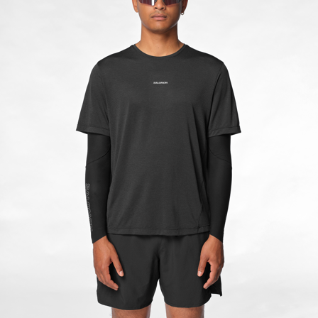 Salomon - T-shirty Odzież Shkout Core Ss Tee M - Deep Black