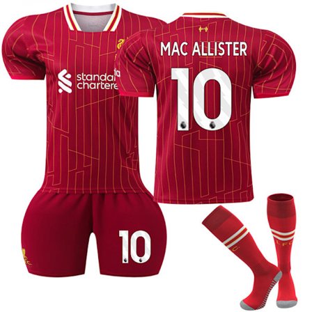 2425 Liverpool Hemmafotbollströja McAllister Tröja Med Strumpor