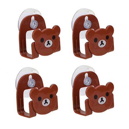 Svamp Holder Pakke - Sugekop Vægmontering til Køkken og Badeværelsesvask, BrunGrøn, Pladsbesparende Køkkentilbehør VER