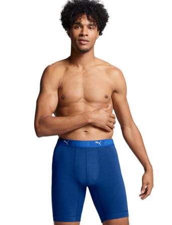 PUMA Puma Men Sport Cotton Long Boxers 2 - Blue - S