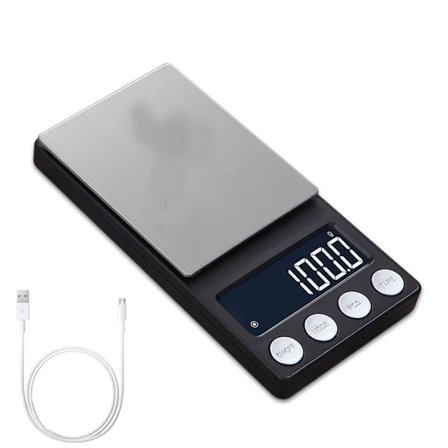 Mini Pocket 500/0,01g Suuri tarkkuus vaaka LCD-taustavalolla, 500g/0,1g KLB