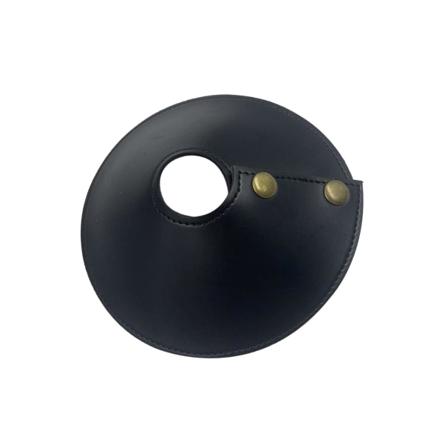 1/2/3/5 läderlampskärm Fläktformad cover Avtagbar Black 123456 1Set