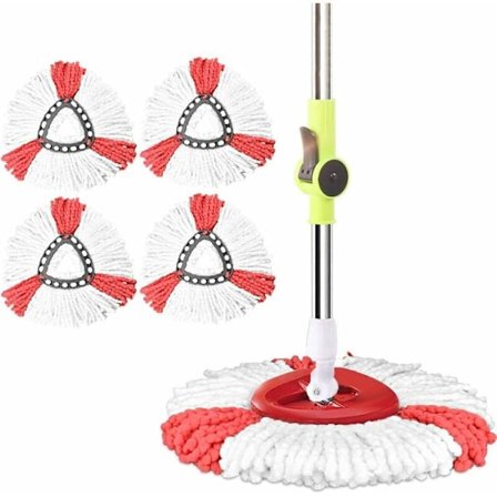 Mikrofiber Mopphode 2 i 1 Reserve Mopphode Trekantet Mopphode Mopphode -4 stk-