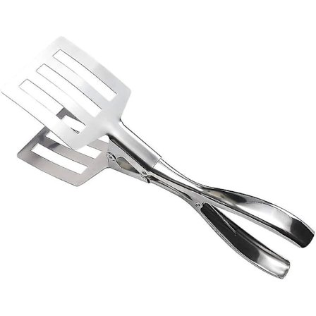Rustfrie ståltang for grill, stor og robust lang 30 cm tang, kjøkkenutstyr for grilling og salat, enkel å vaske redskap Hy