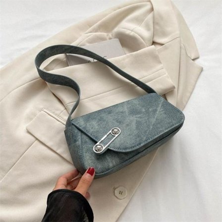 Tygväskor Underarm Handväska MÖRKBLÅ - spot sales