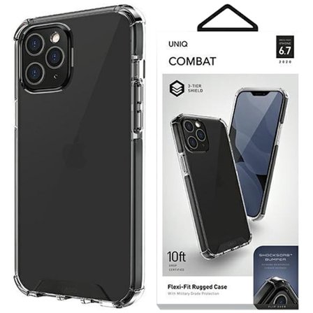 UNIQ Combat iPhone 12 Pro Max 6.7 deksel svart/kullsvart