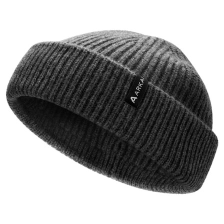 Nórdico | Gorro de pescador de mezcla de lana gris oscuro para hombres - Gorros de punto