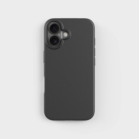 Biologiskt nedbrytbart svart PLNTPRTCT mobilskal, 100% cirkulärt, iPhone 16