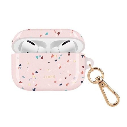 Uniq Coehl Terrazzo AirPods Pro -kotelo Vaaleanpunainen/vaaleanpunainen väri