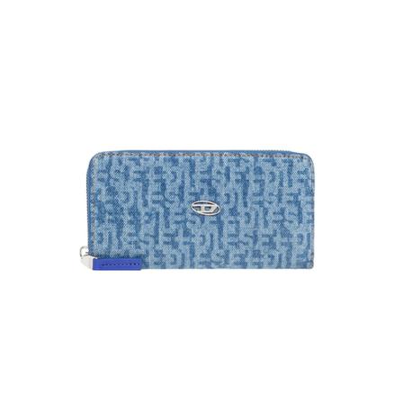 Diesel ‘Garnet’ denim wallet , Blauw , Dames , Maat: ONE Size Portefeuilles