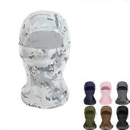 Motorsykkel Lue Hodeplagg Sykkel Balaclava Tynn Lue Hodeplagg Slitesterk Høy kvalitet Sykkelmaske (Snø kamuflasje)